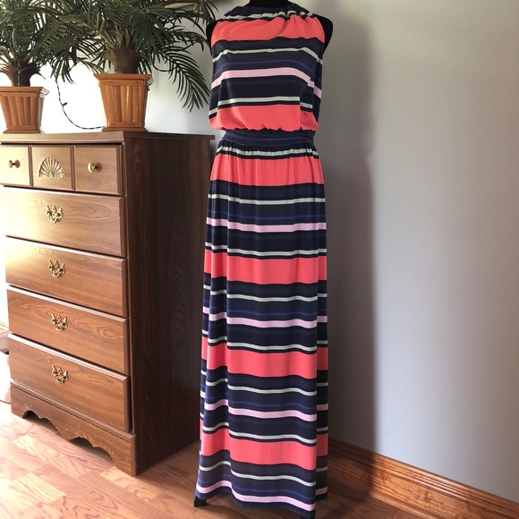 GAP Dresses & Skirts - Gap Striped Halter Maxi Dress